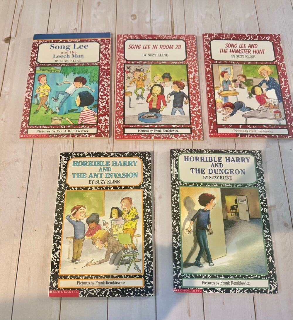 Bundle of 5 Horrible Harry & Song Lee Books: Suzy Kline (Scholastic Paperbacks)